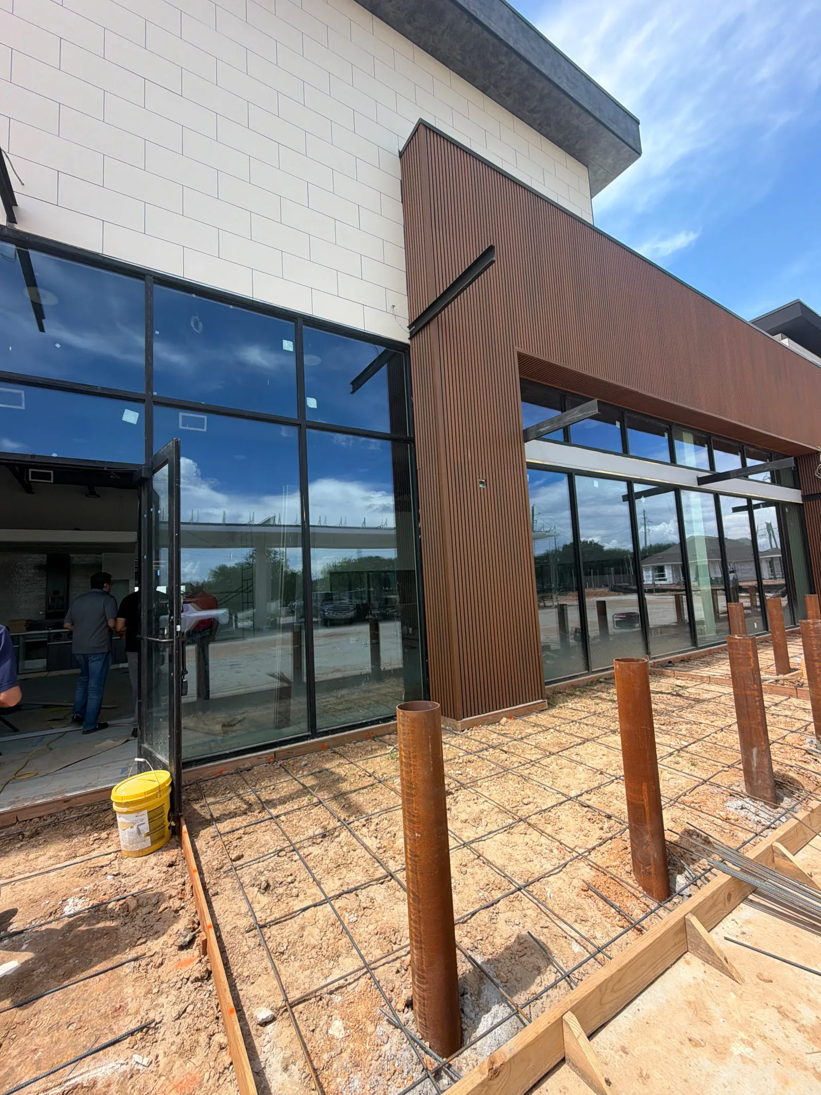 Glass installation project 1 — Tell Projects Houston TX