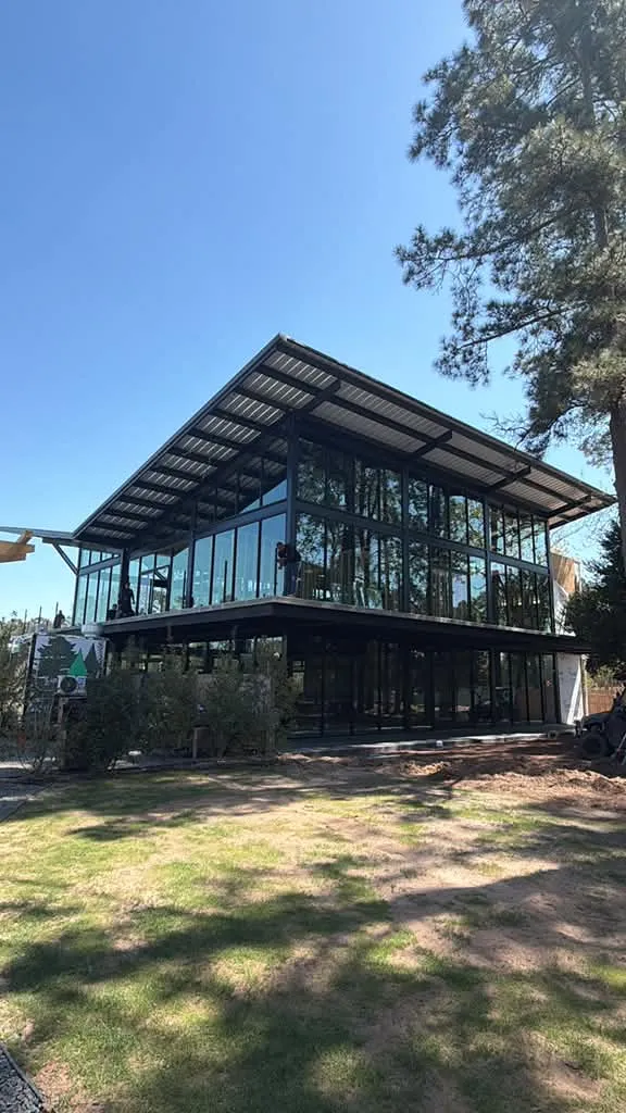 Glass installation project 4 — Tell Projects Houston TX