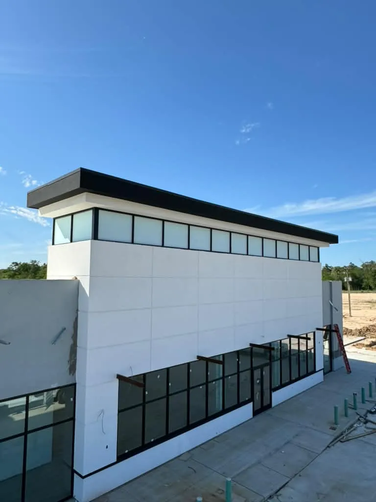 Glass installation project 19 — Tell Projects Houston TX