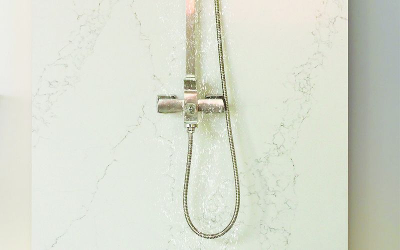 Luxury bathroom shower detail by Tell Projects