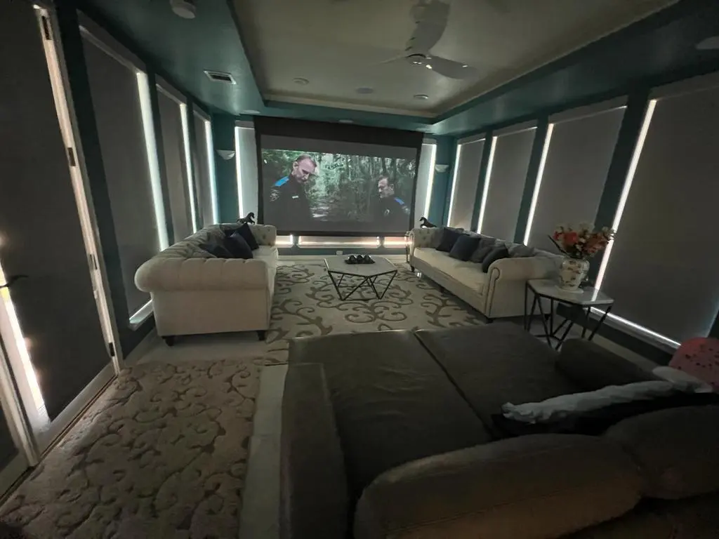 Luxury Media Room Addition Cypress